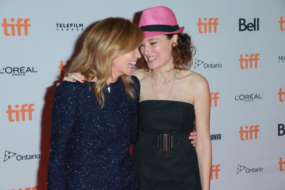 Matilda Lutz and Coralie Fargeat at the Toronto International Film Festival premiere of ‘Revenge’ (Photo by Rich Fury/Getty Images)