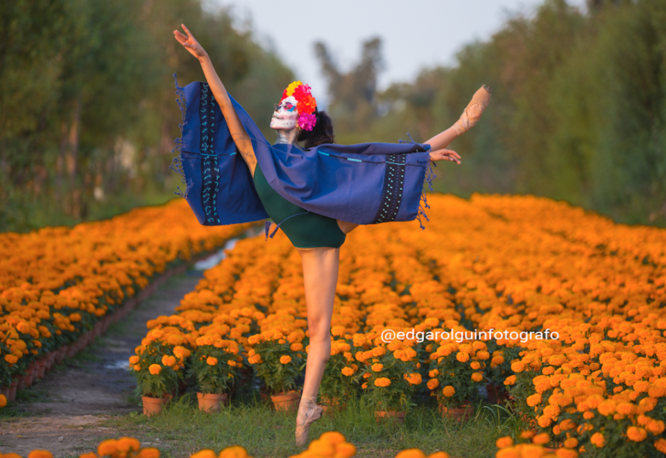 Danzatrinas en Xochimilco, CDMX. Foto: Cortesía Edgar Olguín