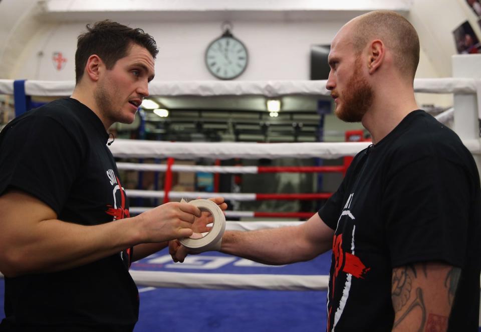 McGuigan with George Groves in 2016 (Getty Images)