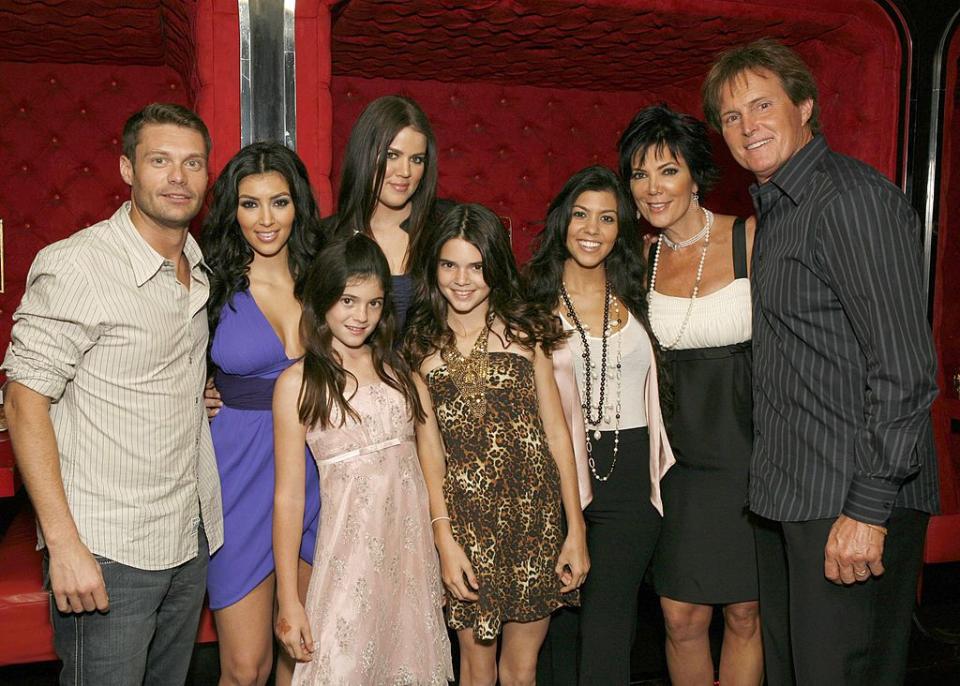 2007: Kim, Kylie, Khloé, Kendall, Kourtney, Kris and Bruce Jenner