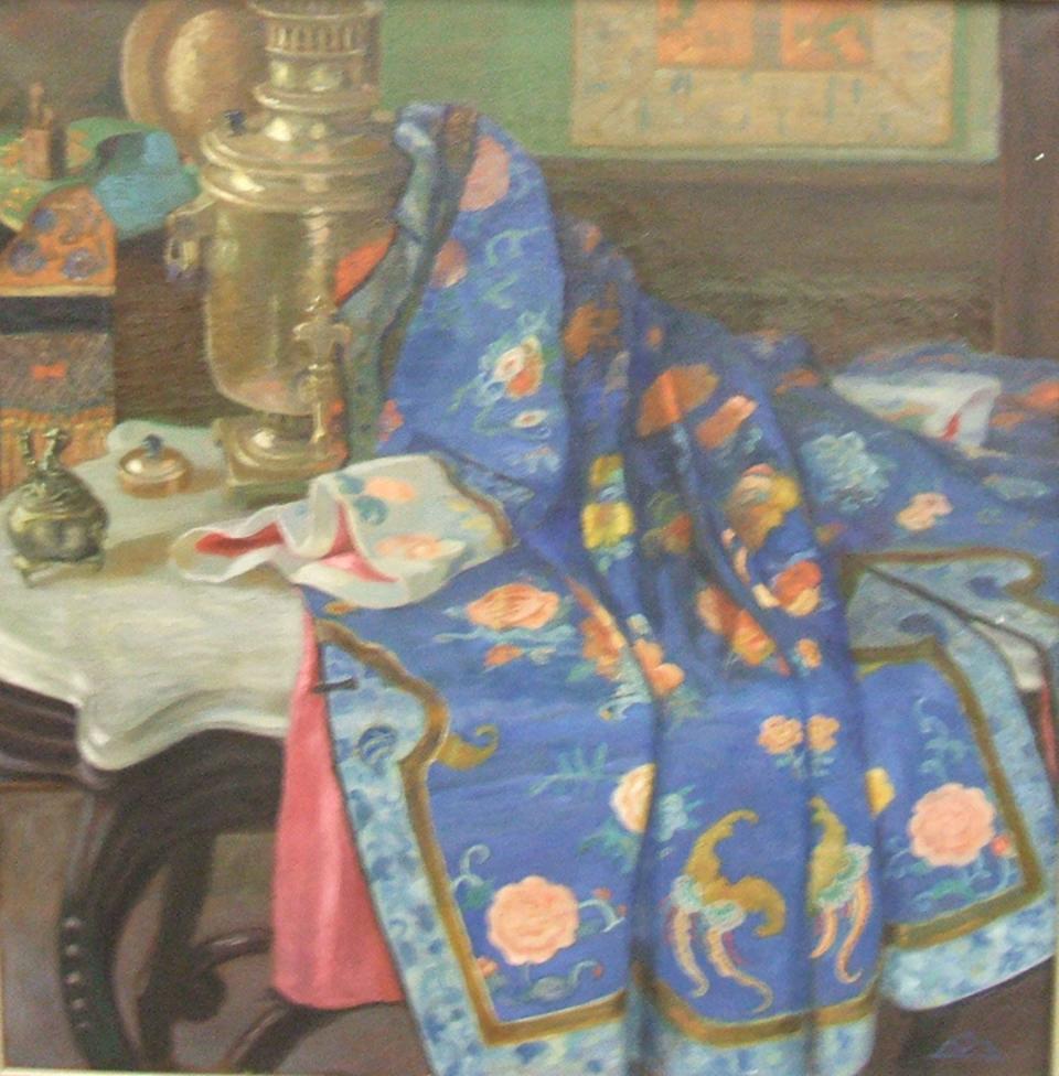 Elisabeth Chant's 1925, oil on canvas painting "Ancient Ko Su Coat."