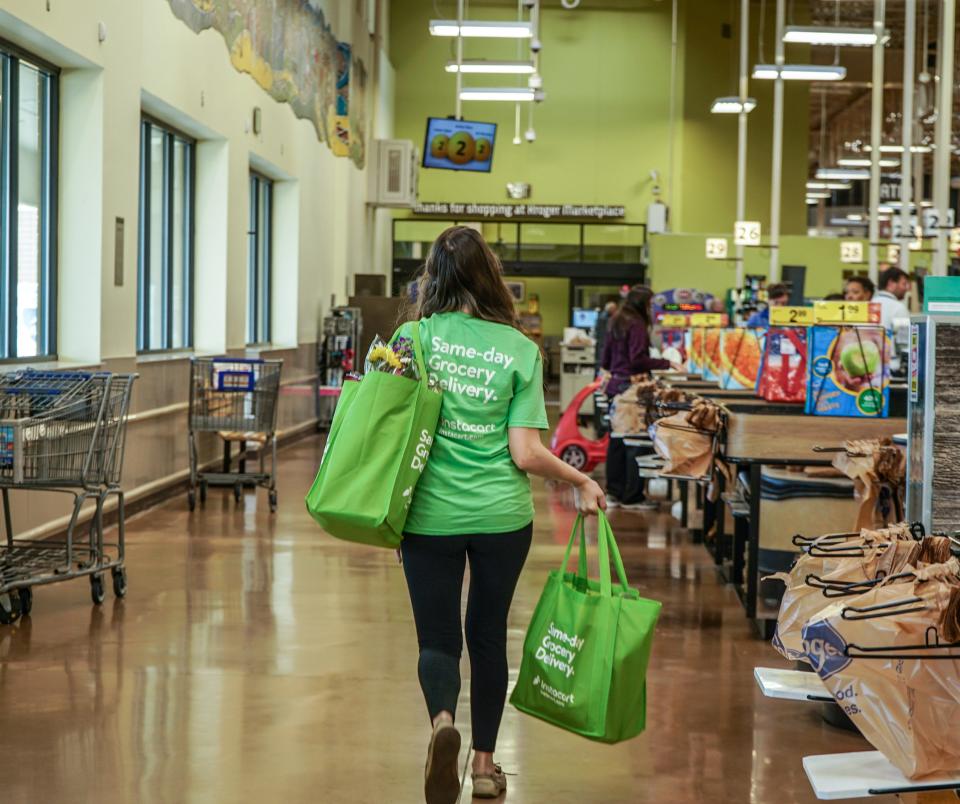 Memphis-area Kroger stores launched same-day grocery delivery on Thursday.