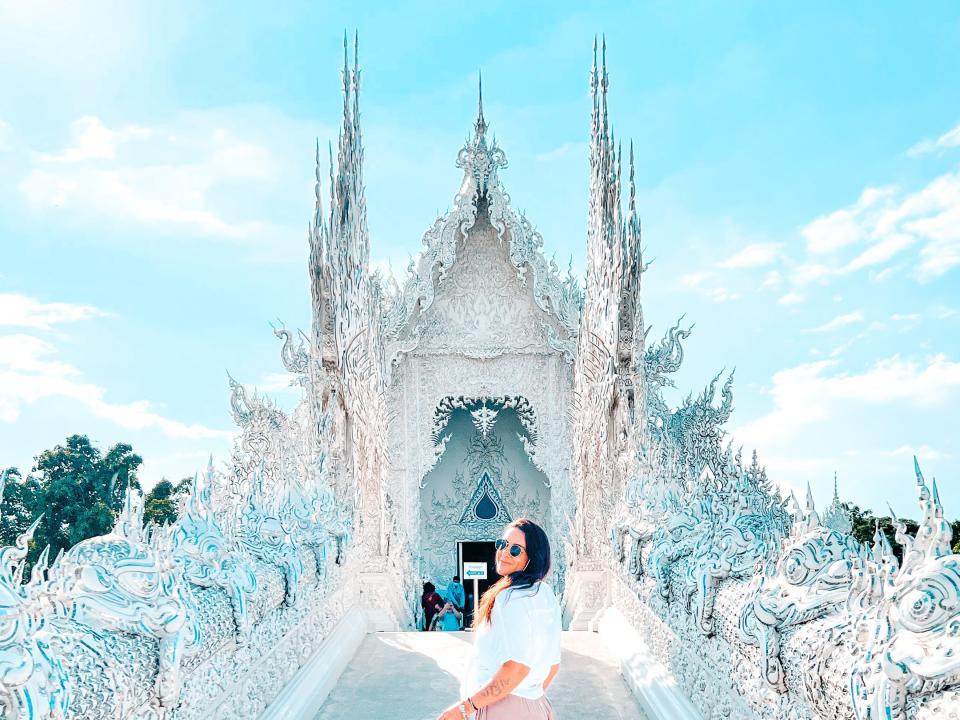 Boardman at the White Temple, Chiang Rai, Thailand