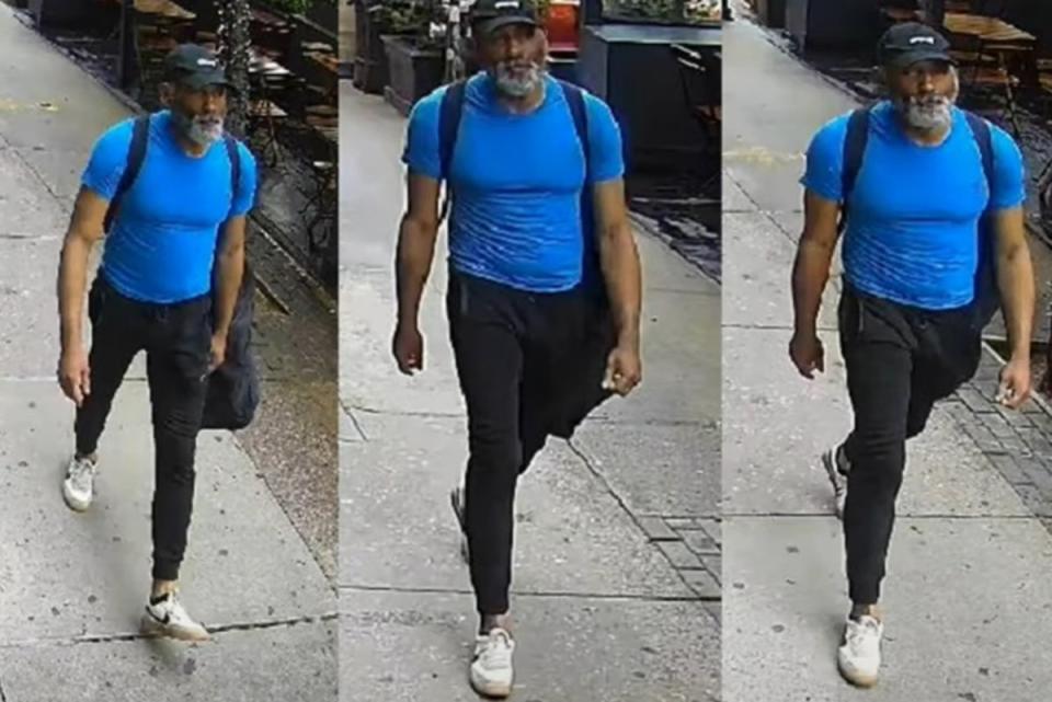 La policía de Nueva York difundió imágenes del sospechoso que habría atacado a Steve Buscemi en Manhattan (Departamento de Policía de Nueva York a través de PIX11 News)