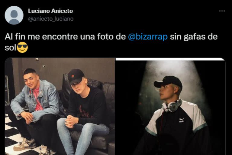 Gonzalo ya no se muestra sin anteojos y su gorra (Captura Twitter)