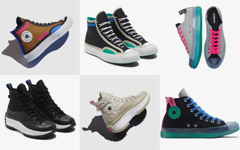 Chuck 70售價為NT2,880；Chuck Taylor All Star CX售價為NT2,280–NT2,480；Run Star Hike售價NT3,680。（圖／Converse）