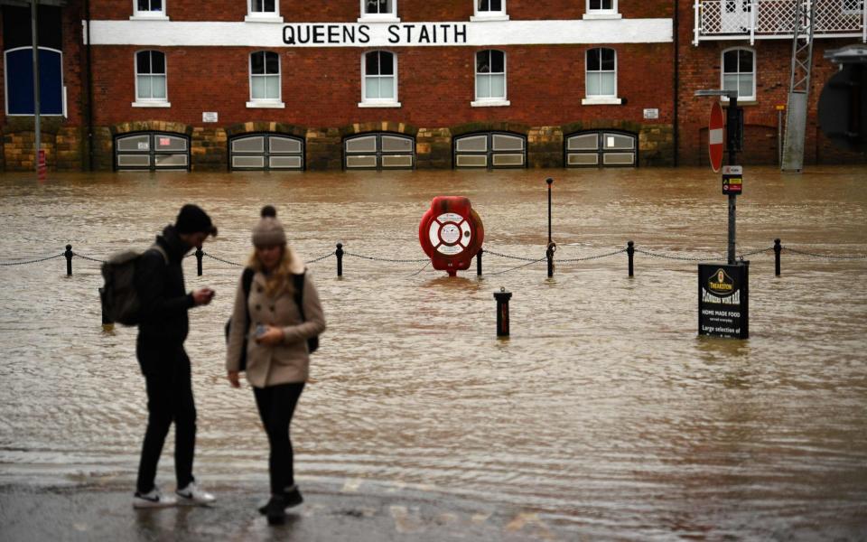 The River Ouse has flooded parts of York - OLI SCARFF/AFP via Getty Images