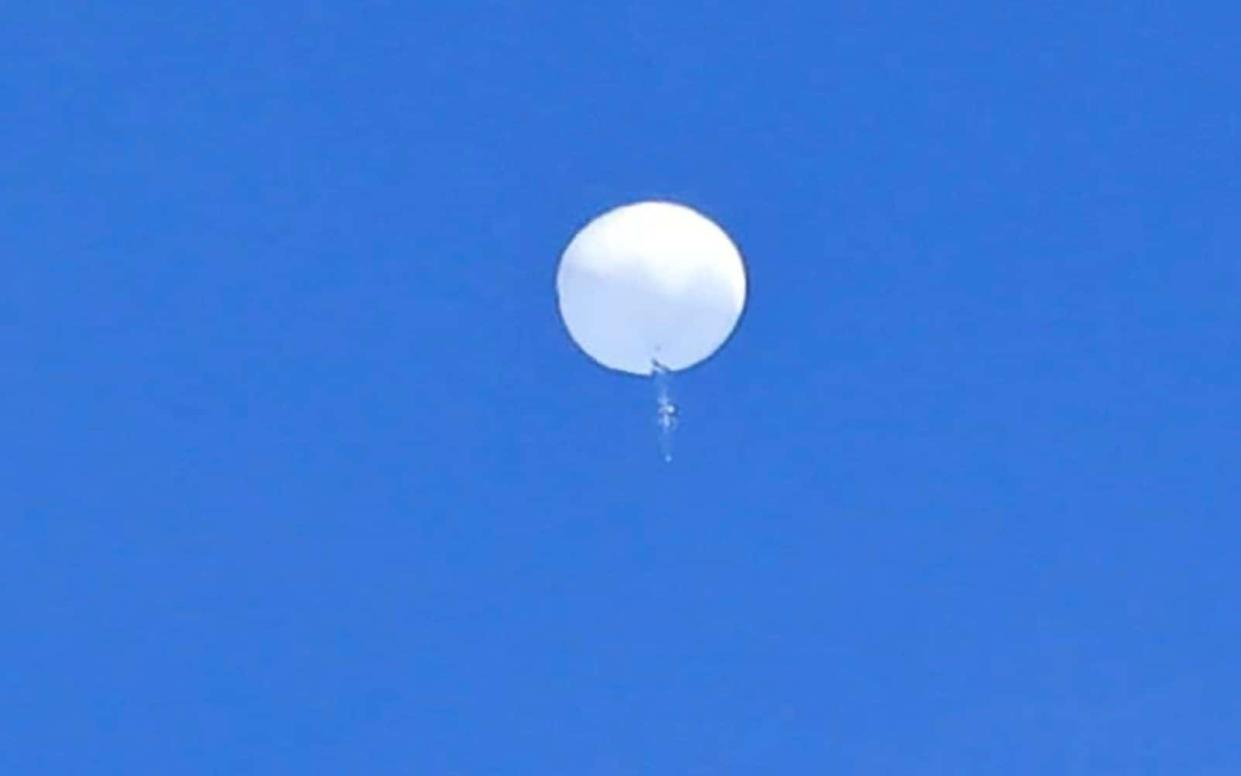 An operation was under way in US territorial waters to recover debris from the balloon - Travis Huffstetler