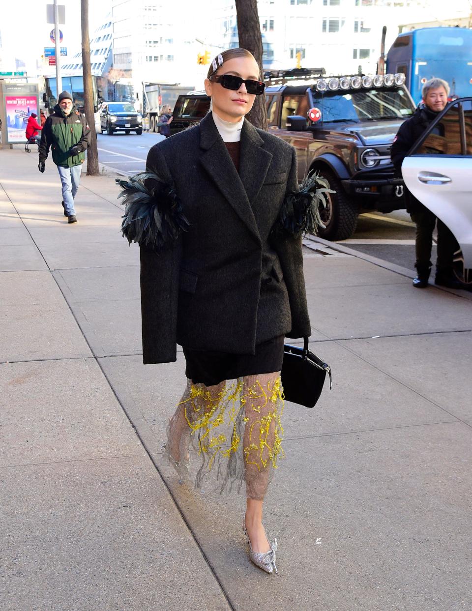 Camille Razat is seen in New York City on December 14, 2022.