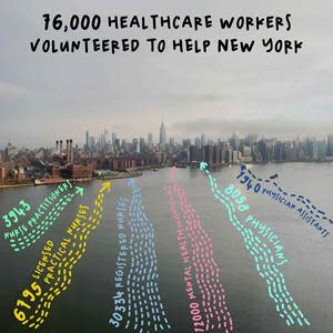 76,000 Healthcare Workers Volunteered to Help New York (© photo by Pentagram)