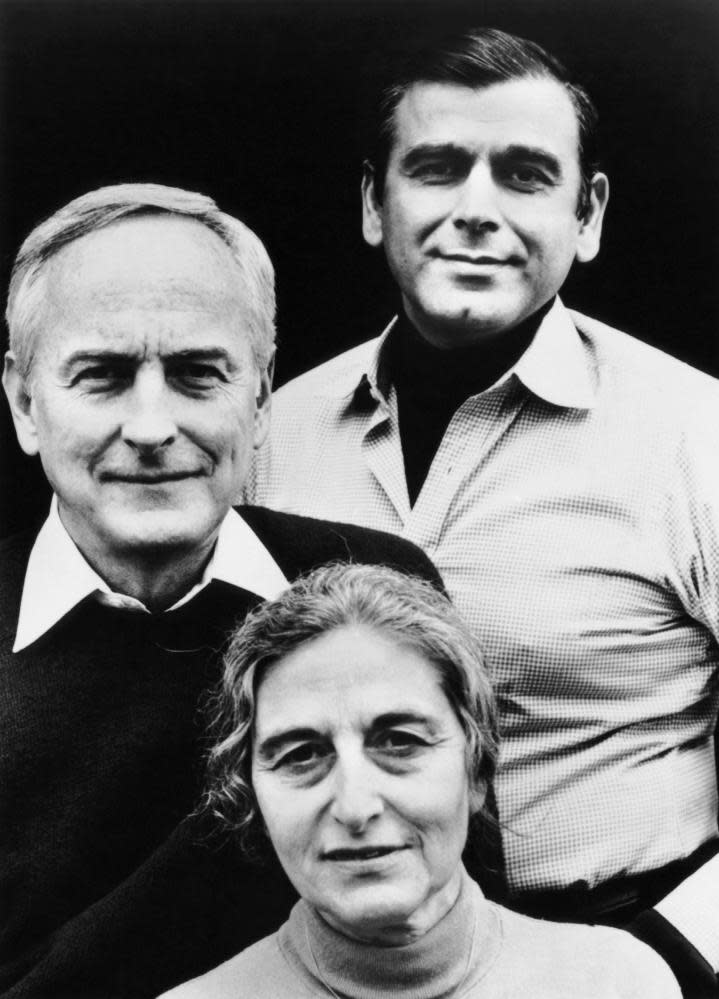 Ivory with Ruth Prawer Jhabvala and Ismail Merchant, 1984.