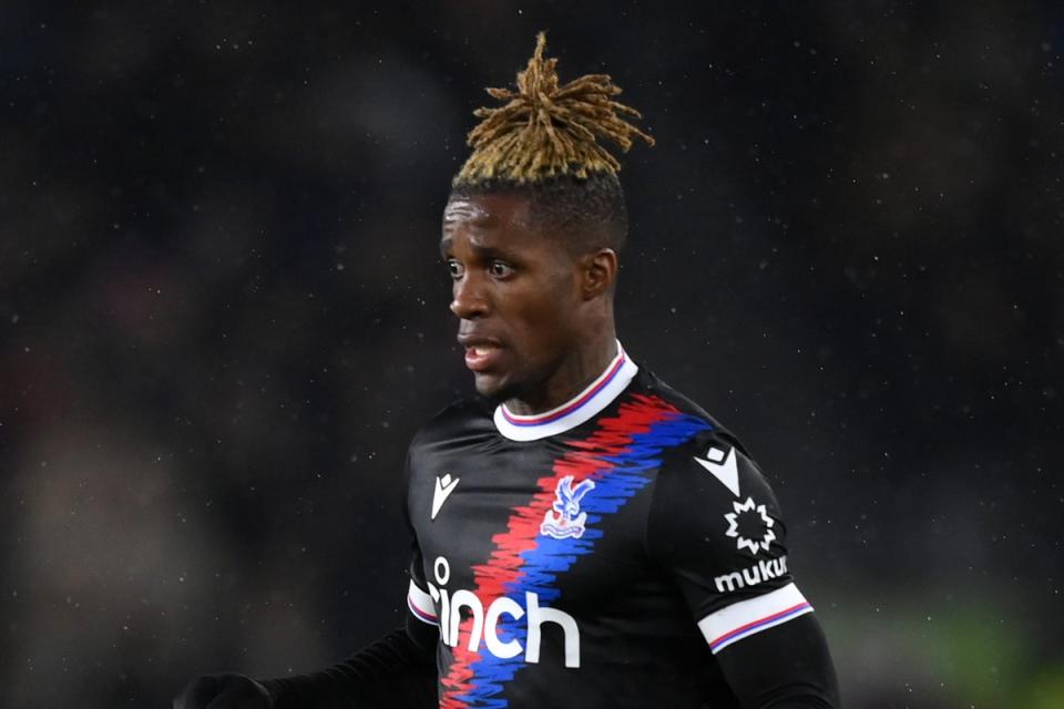 Big decision: Wilfried Zaha is out of contract at the end of June  (Getty Images)