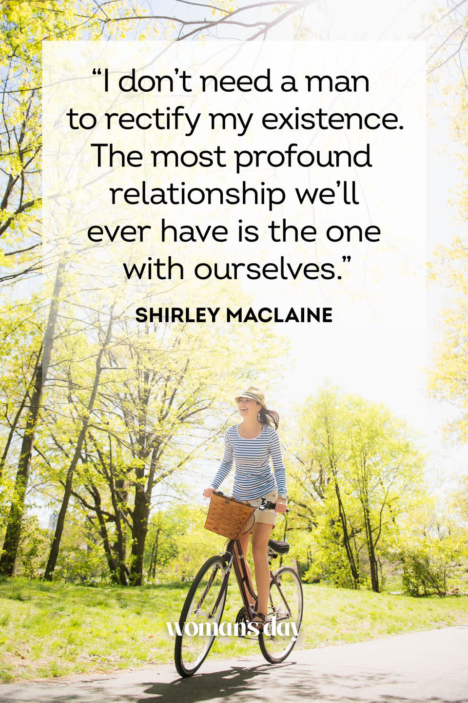 being single quotes shirley maclaine
