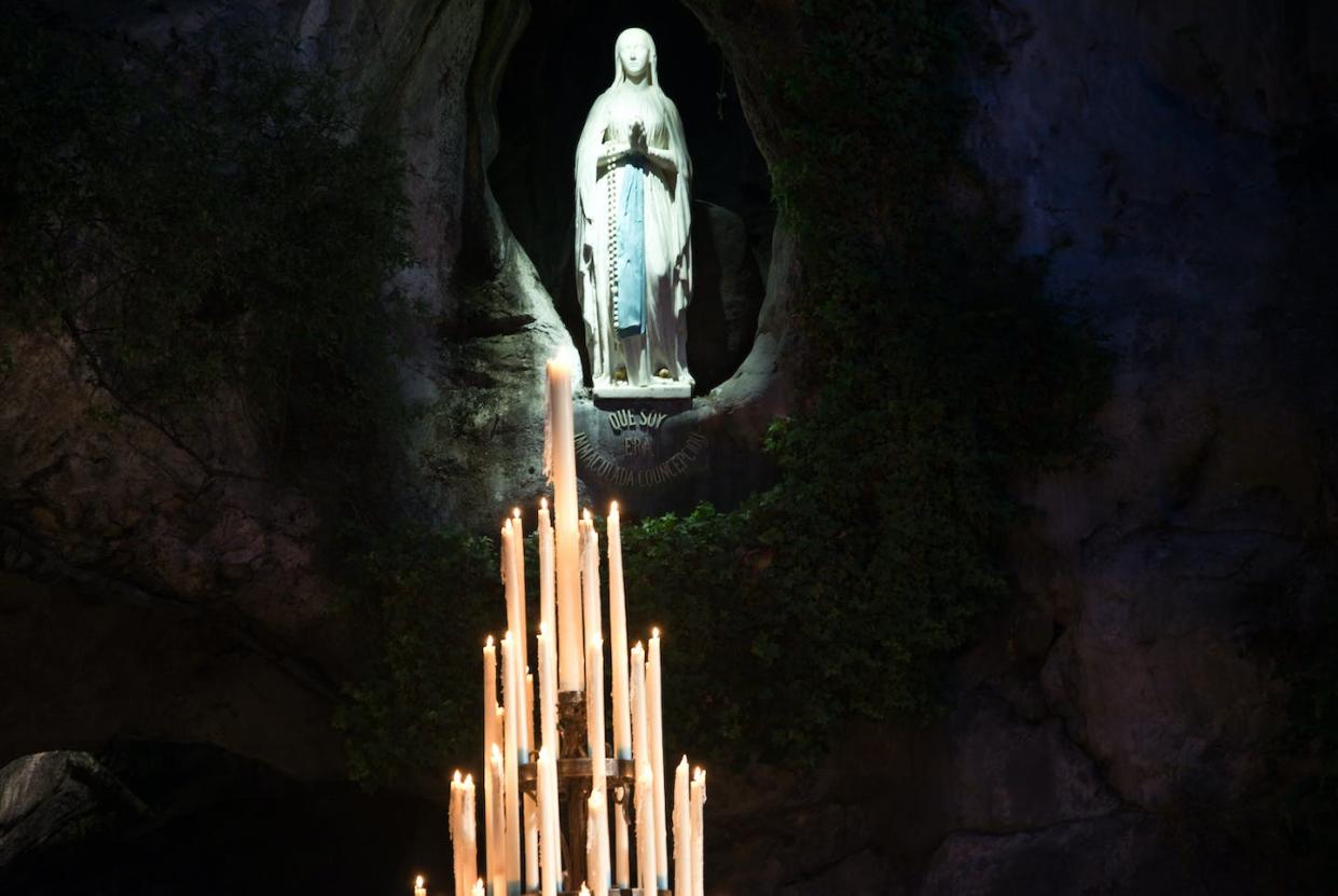 The shrine at Lourdes, France, where the Virgin Mary is venerated as 'Our Lady of Lourdes,' following several apparitions reported in 1858. <a href="https://www.gettyimages.com/detail/photo/our-lady-of-lourdes-royalty-free-image/505115655?phrase=virgin+mary+apparition&adppopup=true" rel="nofollow noopener" target="_blank" data-ylk="slk:LandFoto/iStock / Getty Images Plus;elm:context_link;itc:0;sec:content-canvas" class="link ">LandFoto/iStock / Getty Images Plus</a>