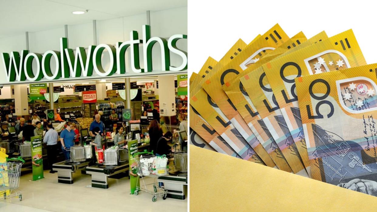 Woolworths has given workers $750 in shares. Images: Getty