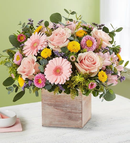 <p><a href="https://go.redirectingat.com?id=74968X1596630&url=https%3A%2F%2Fwww.1800flowers.com%2Fflorist-delivered-spring-sentiment-bouquet-191310&sref=https%3A%2F%2Fwww.thepioneerwoman.com%2Fholidays-celebrations%2Fg35770191%2Flast-minute-mothers-day-gifts%2F" rel="nofollow noopener" target="_blank" data-ylk="slk:Shop Now;elm:context_link;itc:0;sec:content-canvas" class="link rapid-noclick-resp">Shop Now</a></p><p>Spring Sentiment Bouquet</p><p>1800flowers.com</p><p>$54.99</p><span class="copyright">1-800-Flowers</span>