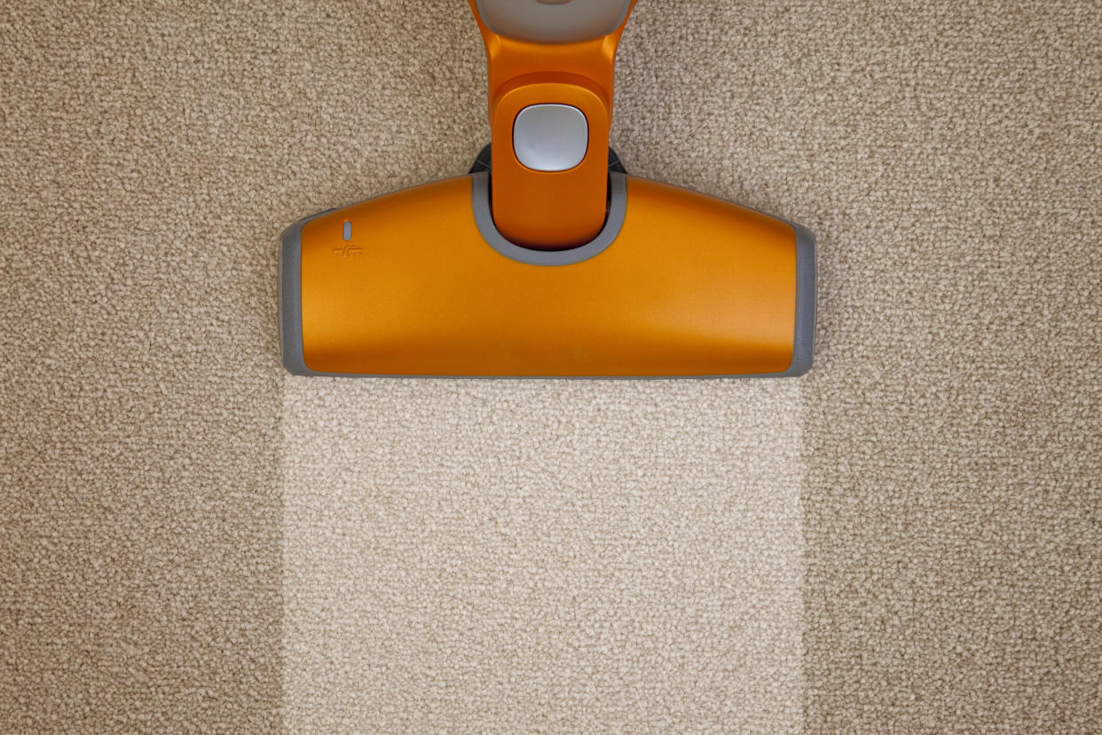 If you have carpet and need to get rid of pesky stains, the Bissell PowerLifter PowerBrush Upright Carpet Cleaner and Shampooer is a best seller on Amazon and currently on sale for a limited time (Photo: Getty Images)