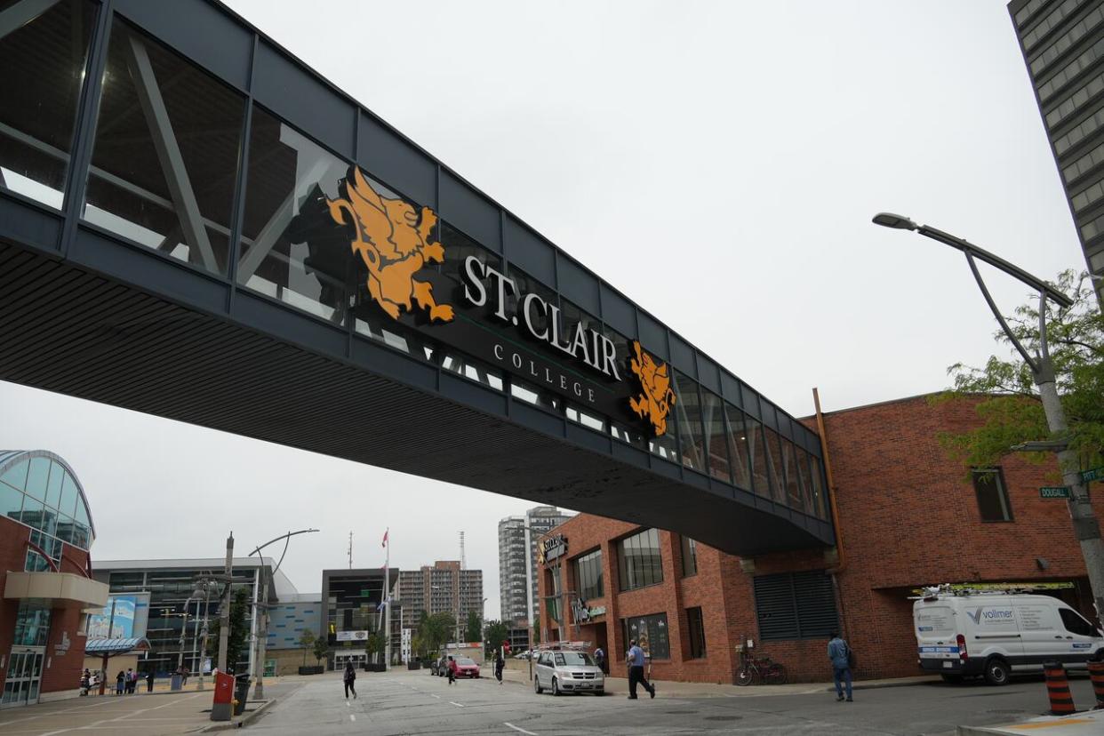 St. Clair College in Windsor, Ont., is shown in a Sept. 28, 2023, file photo. (Chris Ensing - image credit)