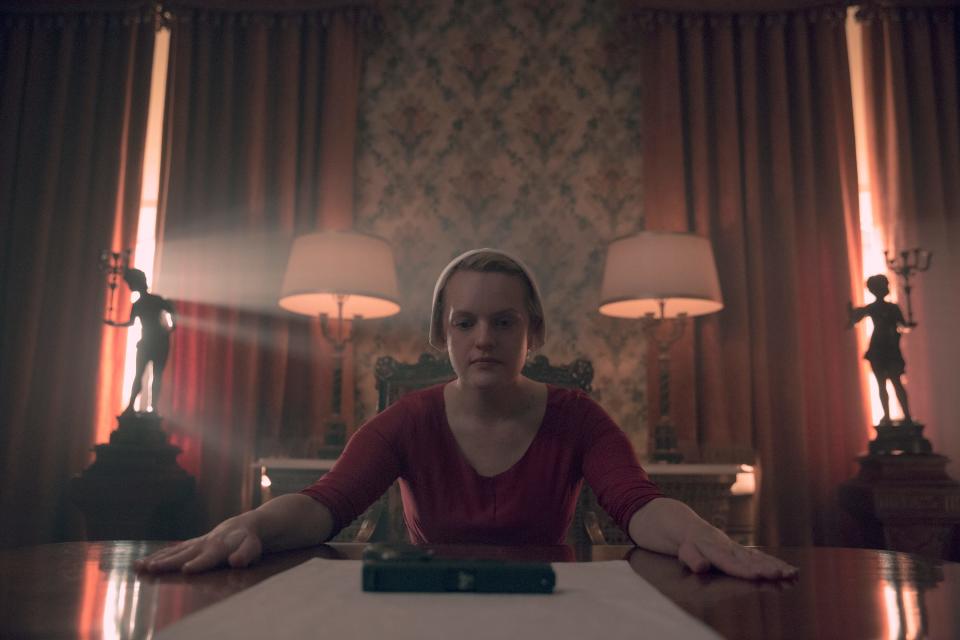 June (Elisabeth Moss) in the Season 3 finale of "The Handmaid's Tale."