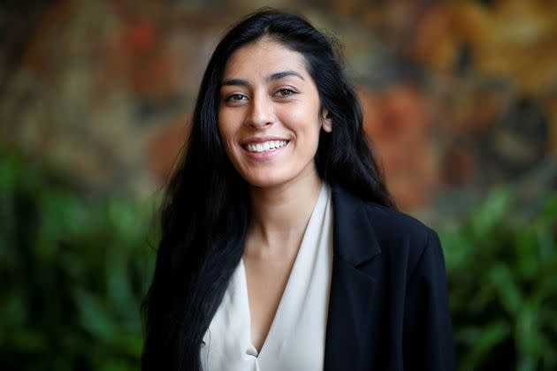 Alexandra Rojas, executive director of Justice Democrats, at the Netroots Nation conference in 2018. (Photo: Jonathan Bachman via Reuters)