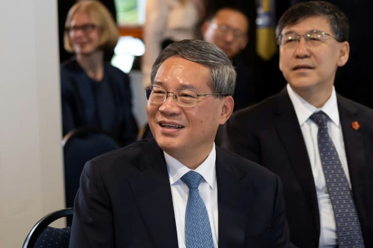 Chinese Premier Li Qiang visits the New Zealand Institute for Plant and Food Research on Friday in Auckland (Brett Phibbs)