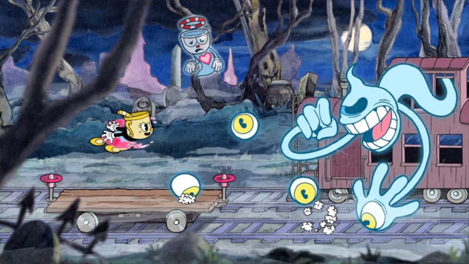 Cuphead: The Delicious Last Course offers gorgeously styled run-and-gun action (Studio MDHR)