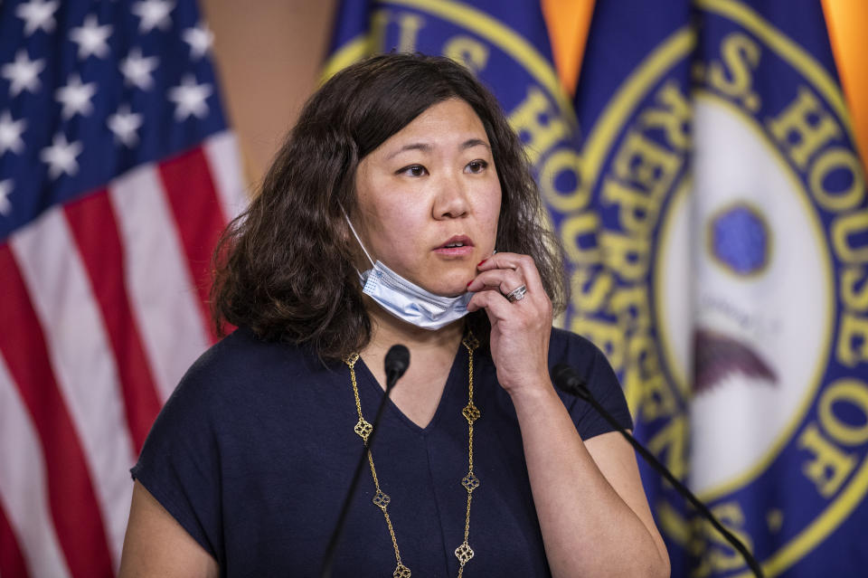 Rep. Grace Meng, D-N.Y. speaks during a news conference on Capitol Hill, Wednesday, May 27, 2020, in Washington. (AP Photo/Manuel Balce Ceneta) (Photo: ASSOCIATED PRESS)