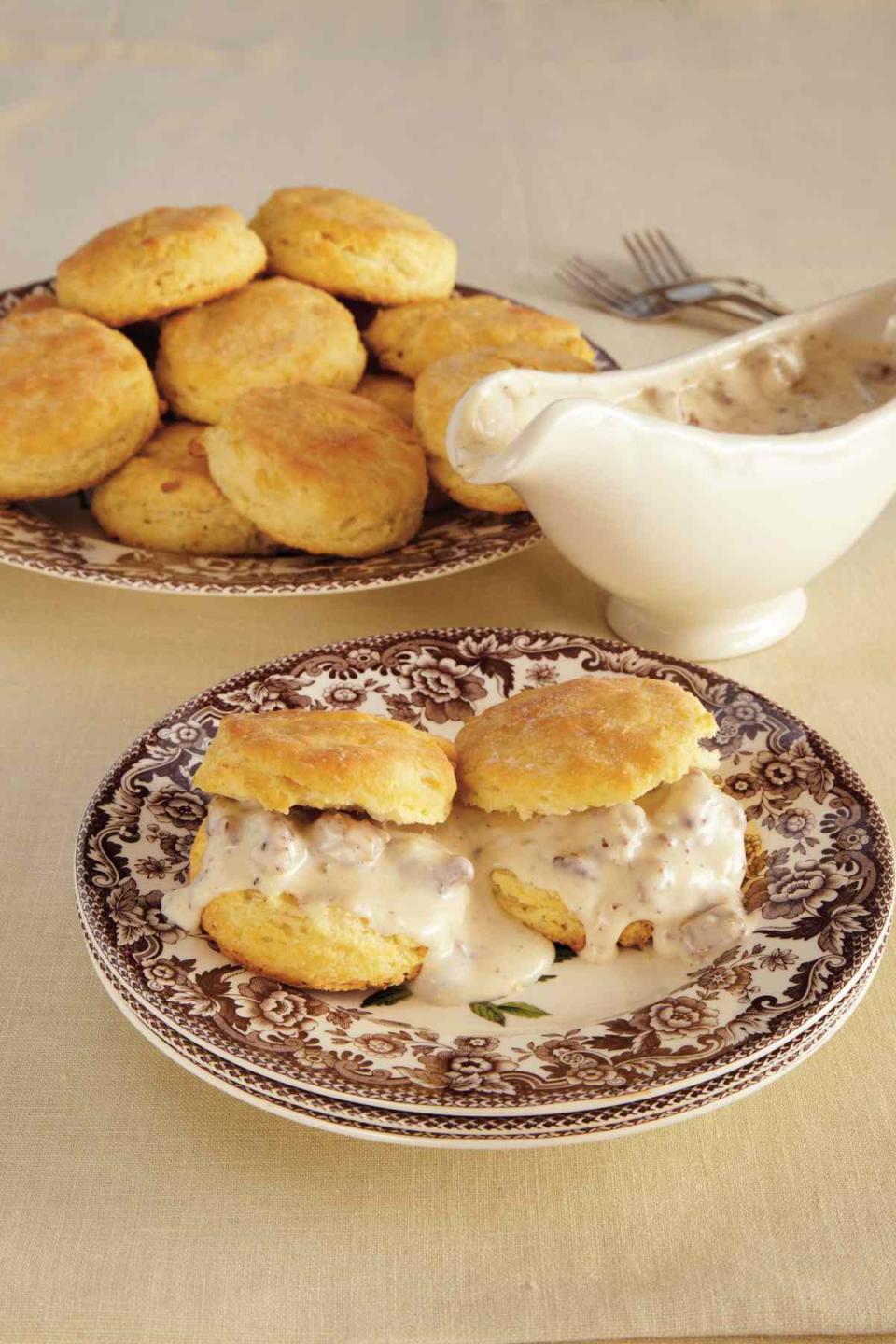 Sausage Gravy and Biscuits