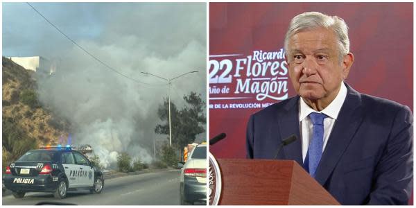 “Propaganda” hechos violentos que ocurrieron en Tijuana, asegura AMLO 