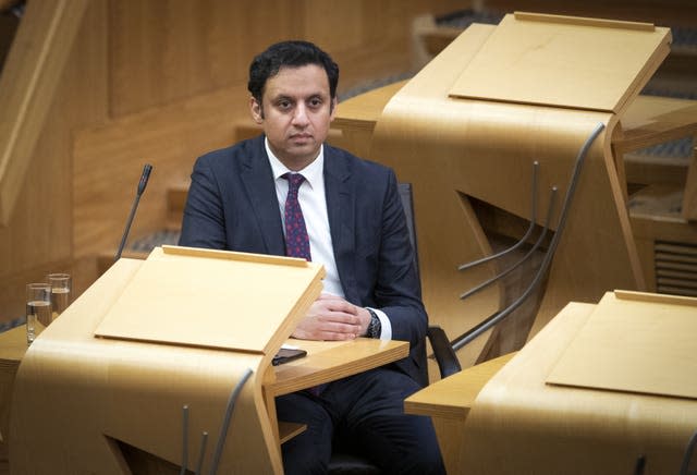 Anas Sarwar in Holyrood