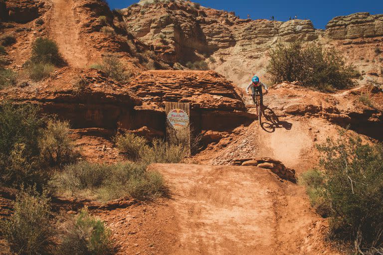 Casey Brown al llegar a la etapa final de su circuito, en Virgin, Utah