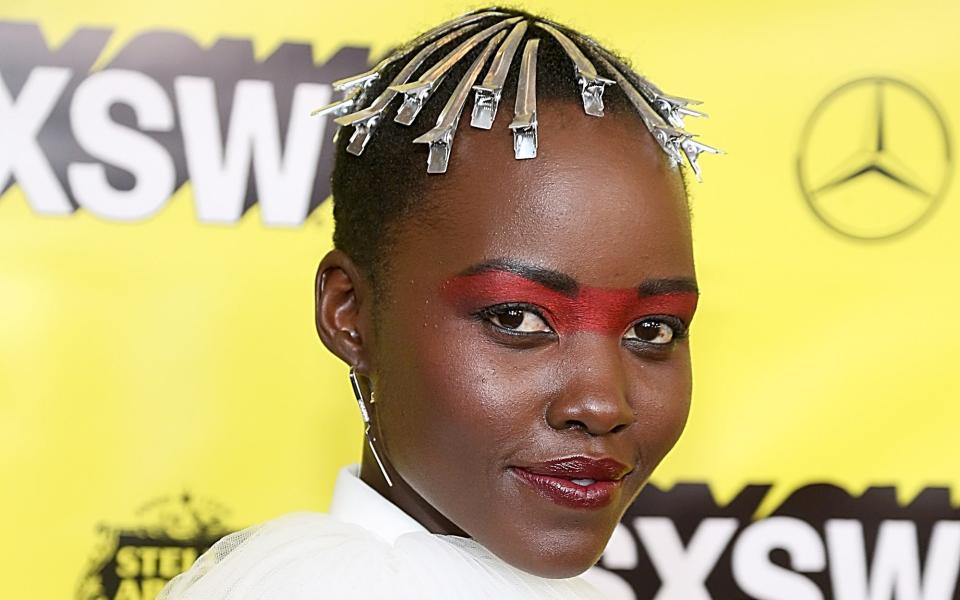 Earlier this year, Lupita Nyong’o channeled futuristic hair and make-up to the Us Premiere at SXSW with the help of metal duckbill clips typically reserved for the styling process - 2019 Gary Miller