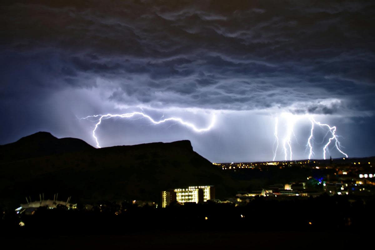 Lightning strikes Edinburgh in 2019 (stock pic) <i>(Image: SWNS/Kevin Klein)</i>