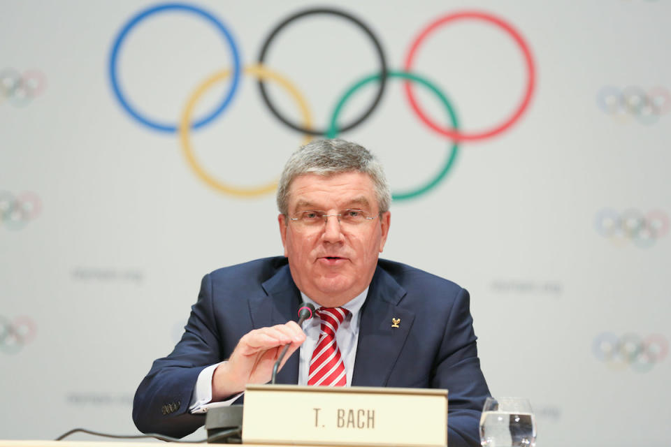 IOC President Thomas Bach during the 127th IOC Session in Monaco. (Tony Barson/Getty Images)