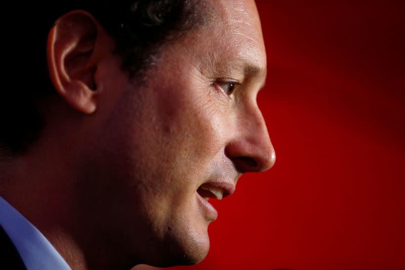 FILE PHOTO: Fiat Chrysler chairman John Elkann speaks to the media outside the Quirinale Presidential Palace in Rome