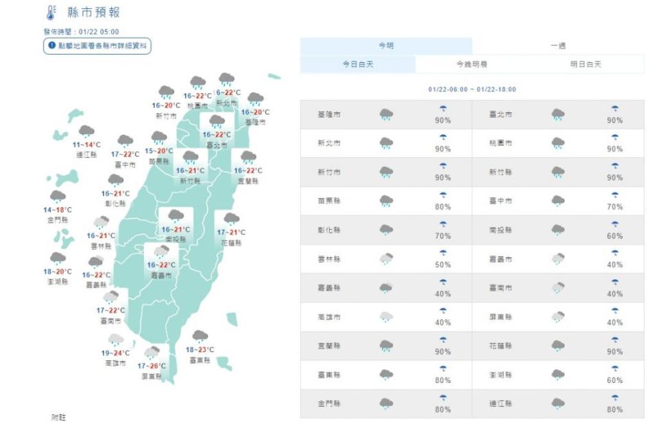 （圖／中央氣象局）