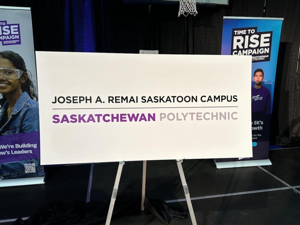 The name of the new Saskatchewan Polytechnic's Saskatoon campus was revealed. 