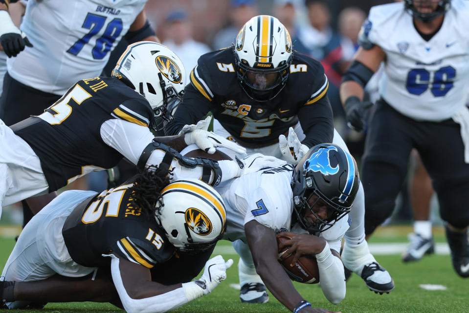 Missouri's defense hasn't allowed a single point this season. (Scott Winters/Getty Images)