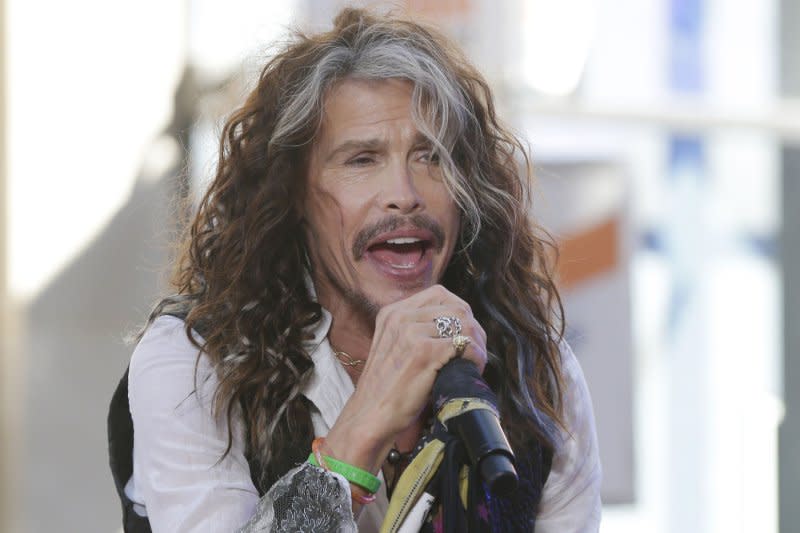 Steven Tyler performs on "Today" in 2016. File Photo by John Angelillo/UPI