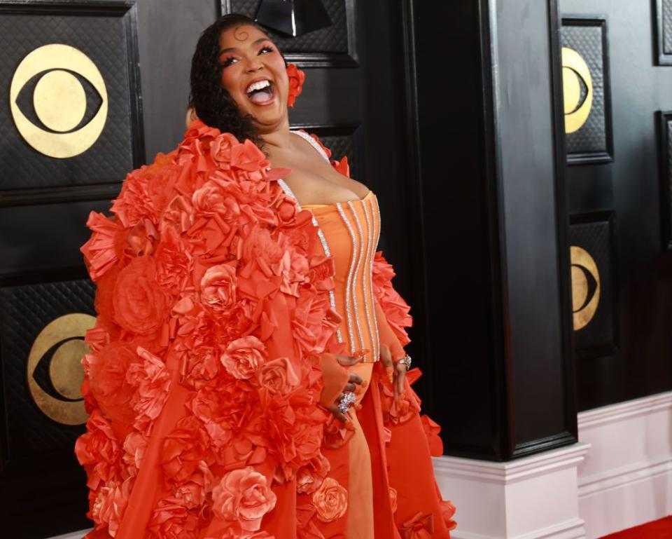 los angeles, california february 05 lizzo attends the 65th grammy awards on february 05, 2023 in los angeles, california photo by matt winkelmeyergetty images for the recording academy