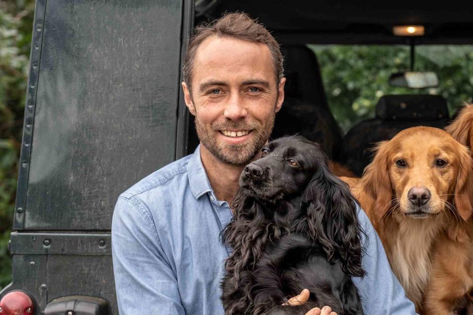 <p>Chris Terry</p> James Middleton and some of his dogs in Berkshire, England in 2024