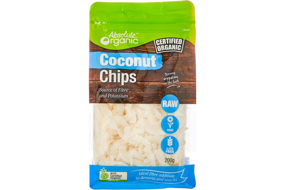 Absolute Organic Coconut Chips, 200g. (Photo: Amazon SG)