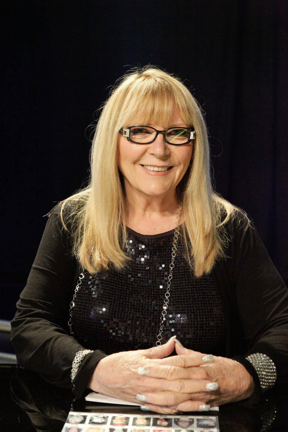 <em>Beetlejuice</em> makeup artist Ve Neill appearing as a judge on the Syfy special effects makeup competition <em>Face Off.</em> (Photo: Nicole Wilder/Syfy/Courtesy of Everett Collection)