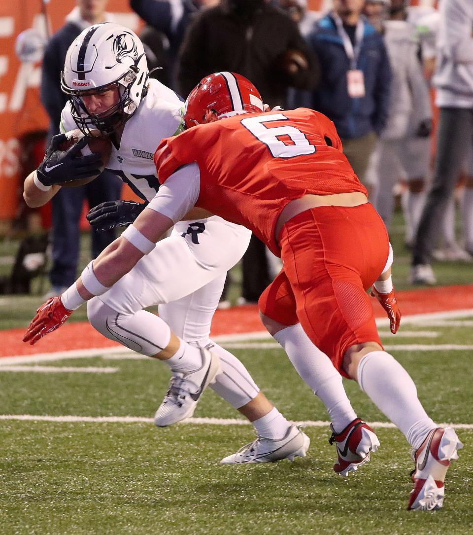 Ridgeline plays Crimson Cliffs in a 4A semifinal football game at Rice-Eccles Stadium in Salt Lake City on Friday, Nov. 10, 2023. Crimson Cliffs won 31-24. | Kristin Murphy, Deseret News