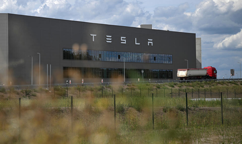 Tesla's Gigafactory in Gruenheide, Germany.