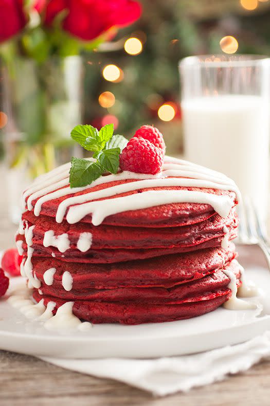 Red Velvet Pancakes