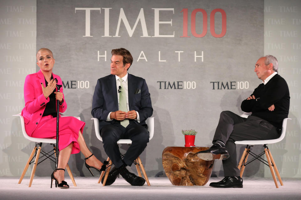 Actor Selma Blair, Dr. Mehmet Oz and Dr. David Agus (Photo by Brian Ach/Getty Images for TIME 100 Health Summit )