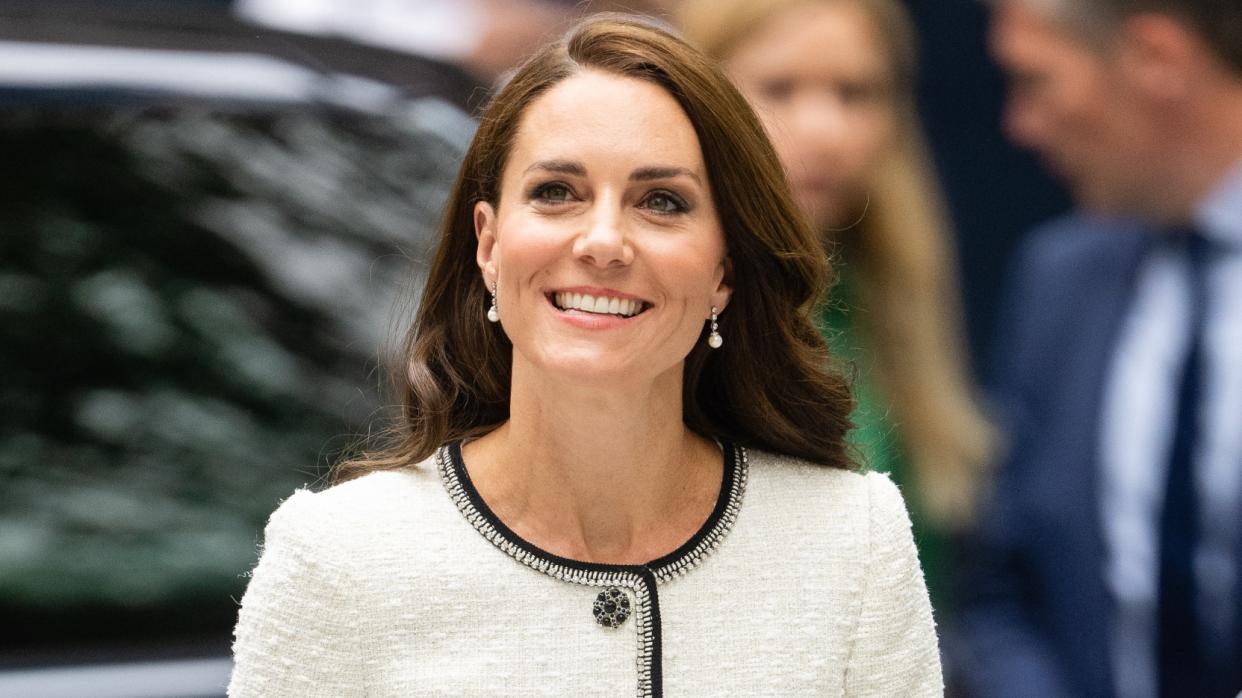  Catherine, Princess of Wales during the reopening of the National Portrait Gallery. 