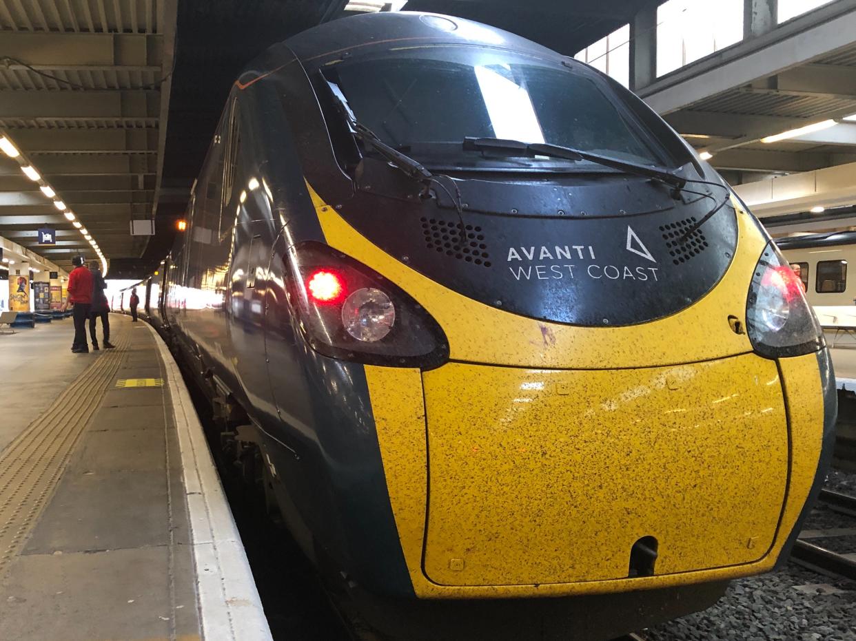 Rare sight: Avanti West Coast trains from London to Manchester are reduced from three to one per hour (Simon Calder)