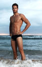 SYDNEY, AUSTRALIA - MARCH 25: James Magnussen of Australia poses during an Australian swimming portrait session on Manly Beach on March 25, 2012 in Sydney, Australia. (Photo by Ryan Pierse/Getty Images)